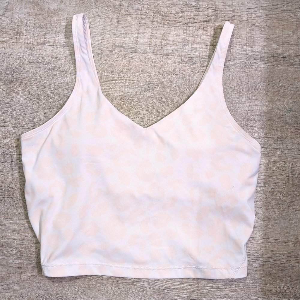 Neutral Leopard Yoga Crop Top